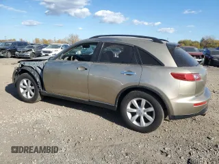 2005 Infiniti FX35 with VIN JNRAS08W15X220348, listed as a Copart auction lot 69458784 with 166,740 mi miles and Salvage Title. Bid and sale history available at carsss.com. Image 2.