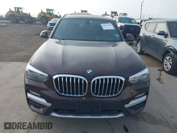 2018 BMW X3 xDrive30i with VIN 5UXTR9C50JLC76100, listed as a IAAI auction lot 41857792 with 67,854 mi miles and . Bid and sale history available at DreamBid. Image 12.