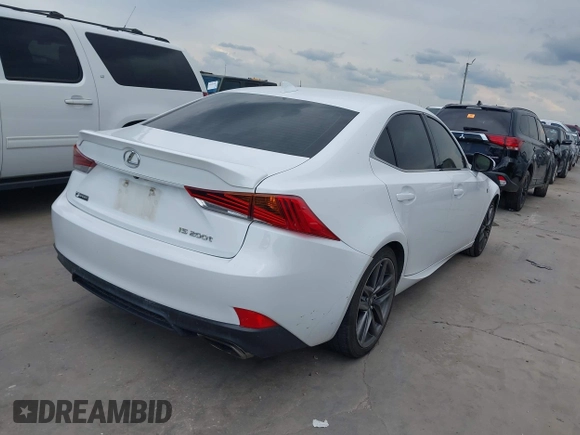2017 Lexus IS 200t with VIN JTHBA1D21H5043573, listed as a IAAI auction lot 42197503 with 137,045 mi miles and . Bid and sale history available at DreamBid. Image 4.