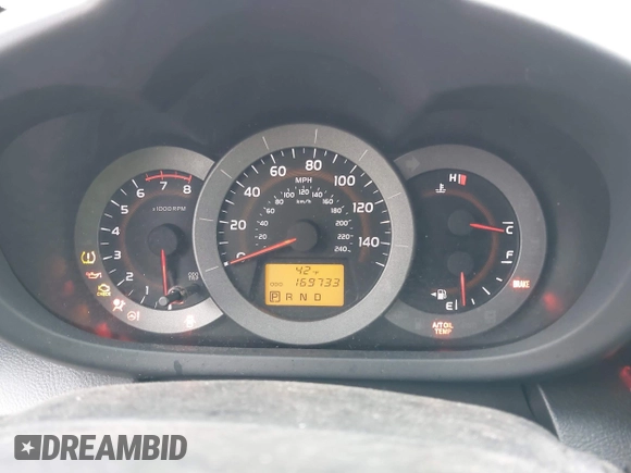 2009 Toyota RAV4 Sport with VIN JTMBK32V59D002281, listed as a IAAI auction lot 40781157 with 169,733 mi miles. Bid and sale history available at carsss.com. Image 7.