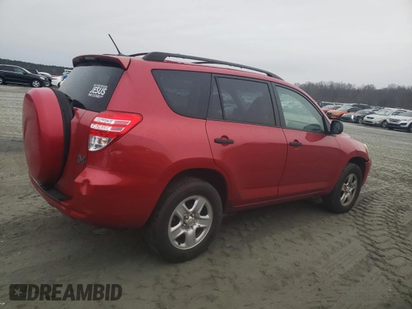 2010 Toyota RAV4 with VIN JTMZF4DV9A5023736, listed as a Copart auction lot 44595515 with 136,810 mi miles and Salvage Title. Bid and sale history available at carsss.com. Image 3.