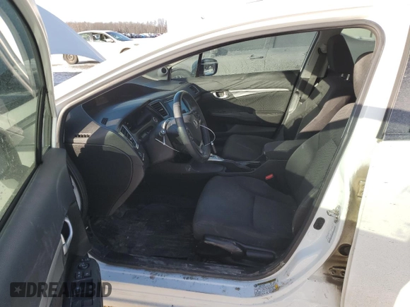 2014 Honda Civic Sedan LX with VIN 2HGFB2F55EH023300, listed as a Copart auction lot 80095634 with 114,627 mi miles and Salvage Title. Bid and sale history available at carsss.com. Image 7.