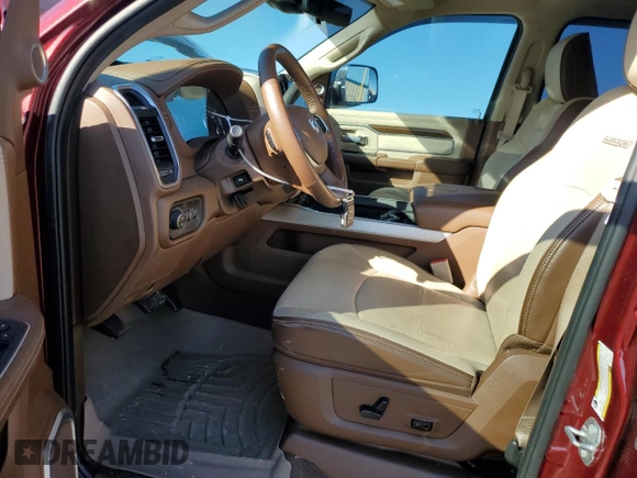 2022 Ram 2500 Laramie with VIN 3C6UR5FLXNG214915, listed as a Copart auction lot 57087055 with 20,588 mi miles and Salvage title. Bid and sale history available at DreamBid. Image 7.