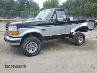 1996 Ford F-150 with VIN 1FTEF14YXTLA67265, listed as a Copart auction lot 58006275 with 218,821 mi miles and Salvage title. Bid and sale history available at DreamBid. Image 1.