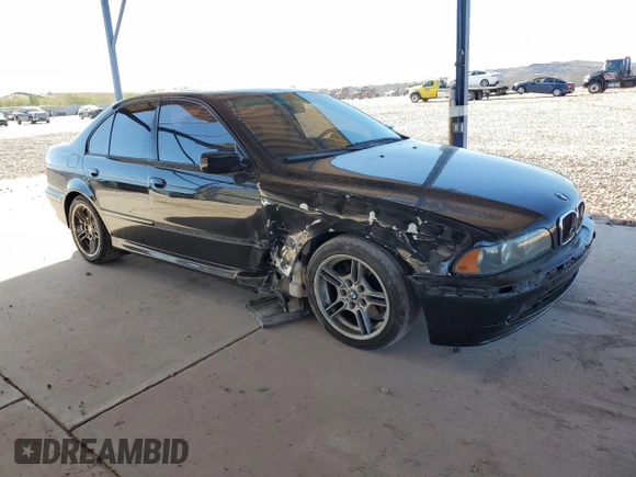 2001 BMW 5 Series 540iA with VIN WBADN63471GM73128, listed as a Copart auction lot 89194105 with 186,728 mi miles and Salvage Title. Bid and sale history available at carsss.com. Image 4.