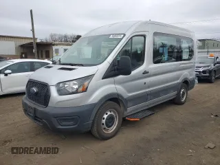 2021 Ford Transit Passenger XL with VIN 1FDZK1C82MKA81226, listed as a Copart auction lot 76893224 with 22,679 mi miles and Salvage Title. Bid and sale history available at DreamBid. Image 1.