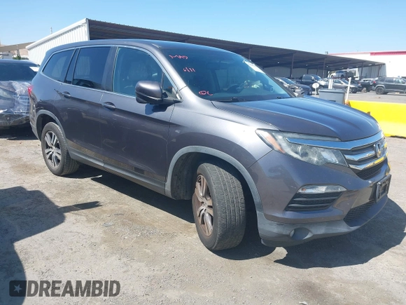 2017 Honda Pilot EX-L with VIN 5FNYF6H59HB032480, listed as a IAAI auction lot 42488789 with 112,595 mi miles and . Bid and sale history available at DreamBid. Image 1.