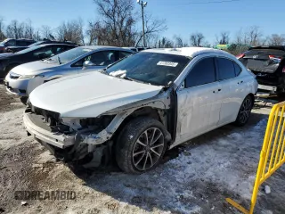 2015 Acura TLX V6 Advance with VIN 19UUB2F74FA007498, listed as a Copart auction lot 41702345 with 69,527 mi miles and Salvage Title. Bid and sale history available at carsss.com. Image 1.