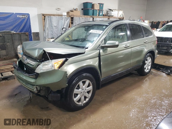2007 Honda CR-V EX-L z VIN JHLRE38727C011511, wystawiony jako Copart lot #49104235 z przebiegiem 138 778 mil mil oraz Szkoda całkowita • Salvage title. Historia ofert i sprzedaży dostępna na DreamBid. Obrazek 1.