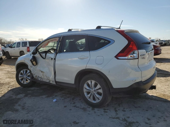 2014 Honda CR-V EX-L with VIN 5J6RM4H70EL038882, listed as a Copart auction lot 46943695 with 98,979 mi miles and Salvage Title. Bid and sale history available at carsss.com. Image 2.