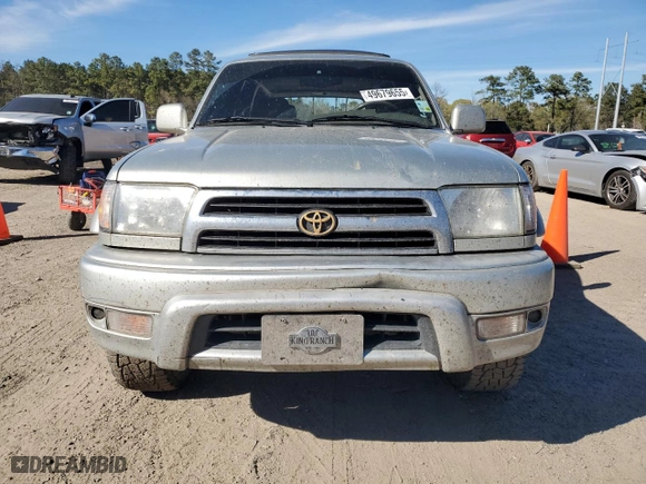 1999 Toyota 4Runner Limited with VIN JT3GN87R4X0099584, listed as a Copart auction lot 49679655 with 177,696 mi miles and Salvage Title. Bid and sale history available at carsss.com. Image 5.
