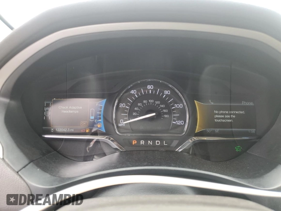2014 Lincoln MKZ Hybrid with VIN 3LN6L2LU3ER820670, listed as a Copart auction lot 57949235 with 122,042 mi miles and Salvage title. Bid and sale history available at DreamBid. Image 9.