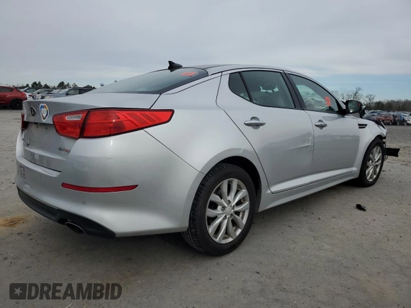 2015 Kia Optima EX with VIN 5XXGN4A73FG439056, listed as a Copart auction lot 48029355 with 81,392 mi miles and Salvage Title. Bid and sale history available at carsss.com. Image 3.