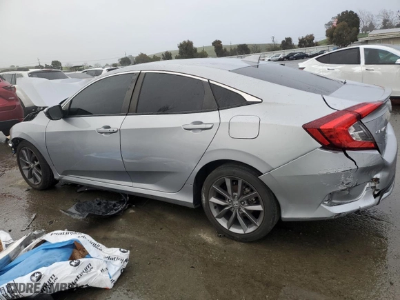 2019 Honda Civic Sedan EX-L with VIN 19XFC1F75KE216657, listed as a Copart auction lot 44454265 with 0 mi miles and Salvage Title. Bid and sale history available at carsss.com. Image 2.