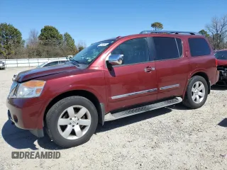 2010 Nissan Armada Titanium z VIN 5N1AA0NC1AN621459, wystawiony jako Copart lot #47102505 z przebiegiem 161 423 mil mil oraz Szkoda całkowita • Salvage title. Historia ofert i sprzedaży dostępna na DreamBid. Obrazek 1.