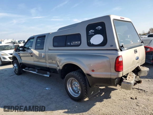2008 Ford Super Duty F-450 DRW XL with VIN 1FTXW42R28EA52857, listed as a Copart auction lot 78254134 with 122,038 mi miles and Salvage Title. Bid and sale history available at carsss.com. Image 2.