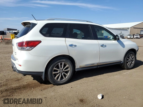2016 Nissan Pathfinder Platinum with VIN 5N1AR2MM5GC620124, listed as a Copart auction lot 56744205 with 125,493 mi miles and Salvage title. Bid and sale history available at DreamBid. Image 3.