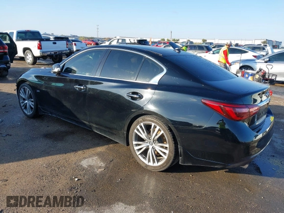 2018 Infiniti Q50 3.0t LUXE with VIN JN1EV7AP2JM359410, listed as a IAAI auction lot 40742721 with 161,858 mi miles. Bid and sale history available at carsss.com. Image 3.