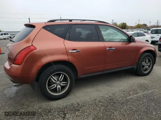 2005 Nissan Murano S with VIN JN8AZ08W25W417518, listed as a Copart auction lot 80737524 with 143,459 mi miles and Salvage Title. Bid and sale history available at carsss.com. Image 3.