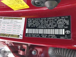 2019 Toyota C-HR XLE with VIN JTNKHMBX5K1044846, listed as a IAAI auction lot 41670614 with 52,374 mi miles. Bid and sale history available at carsss.com. Image 9.
