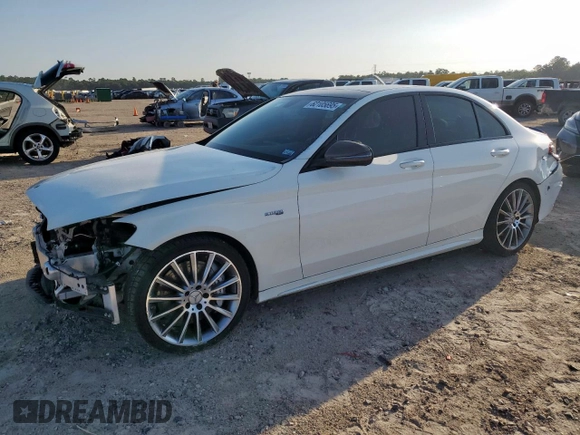 2019 Mercedes-Benz C 43 AMG with VIN 55SWF6EB7KU292836, listed as a Copart auction lot 62105695 with 128,539 mi miles and Clean title. Bid and sale history available at DreamBid. Image 1.