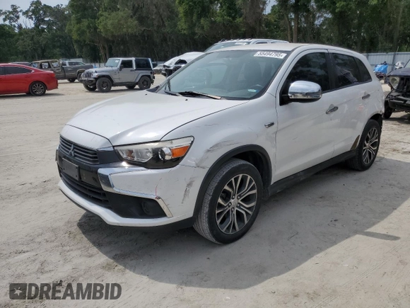 2017 Mitsubishi Outlander ES with VIN JA4AP3AU7HZ002767, listed as a Copart auction lot 55494795 with 157,138 mi miles and Salvage title. Bid and sale history available at DreamBid. Image 1.
