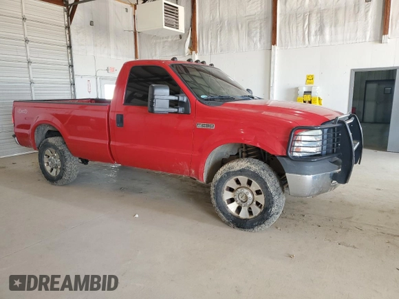 2007 Ford F-250 XL with VIN 1FTNF21517EA15050, listed as a Copart auction lot 47597385 with Not Provided miles and Salvage Title. Bid and sale history available at DreamBid. Image 4.