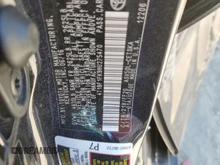 2017 Toyota Camry XLE with VIN 4T1BF1FK9HU275470, listed as a Copart auction lot 53383225 with 139,963 mi miles and Salvage Title. Bid and sale history available at carsss.com. Image 12.