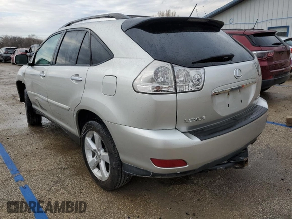 2008 Lexus RX with VIN 2T2HK31UX8C067962, listed as a Copart auction lot 50425515 with 208,846 mi miles and Salvage Title. Bid and sale history available at carsss.com. Image 2.