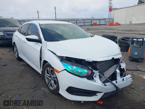 2017 Honda Civic Sedan LX with VIN 19XFC2F54HE039967, listed as a IAAI auction lot 41951897 with 106,660 mi miles. Bid and sale history available at carsss.com. Image 1.