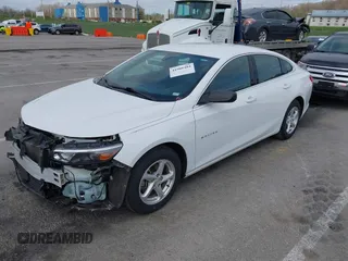 2018 Chevrolet Malibu LS with VIN 1G1ZB5ST8JF235985, listed as a IAAI auction lot 41908484 with 52,912 mi miles and . Bid and sale history available at DreamBid. Image 2.