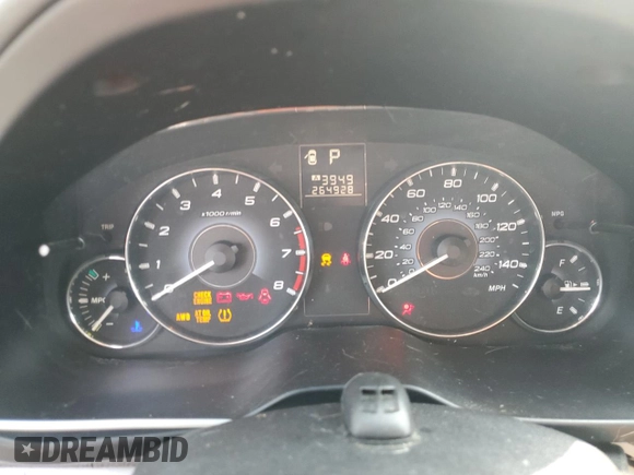2010 Subaru Outback Premium All-Weather Anniversary with VIN 4S4BRBCCXA3372070, listed as a Copart auction lot 60491595 with 264,928 mi miles and Salvage title. Bid and sale history available at DreamBid. Image 9.