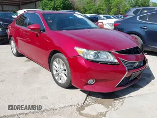 2014 Lexus ES 300h Hybrid with VIN JTHBW1GG0E2048706, listed as a IAAI auction lot 42019842 with 196,674 mi miles. Bid and sale history available at carsss.com. Image 1.