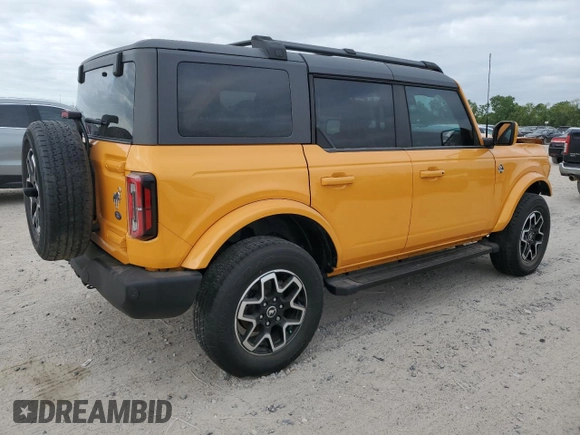 2022 Ford Bronco with VIN 1FMEE5BP5NLB59094, listed as a Copart auction lot 52624595 with 46,101 mi miles and Salvage Title. Bid and sale history available at DreamBid. Image 3.