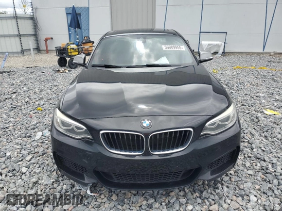 2015 BMW 2 Series M235i with VIN WBA1J7C55FV289435, listed as a Copart auction lot 59089955 with 122,328 mi miles and Salvage title. Bid and sale history available at DreamBid. Image 5.
