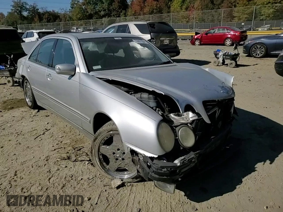 2002 Mercedes-Benz E 320 with VIN WDBJF65J02B485124, listed as a Copart auction lot 49955445 with Not Provided miles and Non Repairable. Bid and sale history available at DreamBid. Image 10.