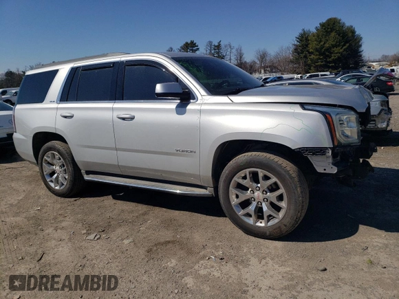 2015 GMC Yukon SLE with VIN 1GKS2AKC2FR200015, listed as a Copart auction lot 45371345 with 66,525 mi miles and Salvage Title. Bid and sale history available at carsss.com. Image 4.