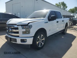2017 Ford F-150 XL with VIN 1FTEW1CP1HFB04492, listed as a Copart auction lot 51543055 with 143,795 mi miles and Salvage Title. Bid and sale history available at carsss.com. Image 1.