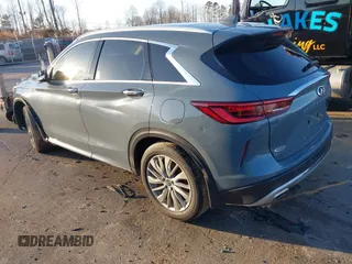2023 Infiniti QX50 Luxe with VIN 3PCAJ5BA9PF109749, listed as a IAAI auction lot 41480886 with 31,157 mi miles and . Bid and sale history available at DreamBid. Image 3.