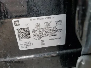 2023 Cadillac XT4 AWD Luxury with VIN 1GYFZBR42PF152462, listed as a Copart auction lot 58494825 with 35,078 mi miles and Salvage title. Bid and sale history available at DreamBid. Image 13.