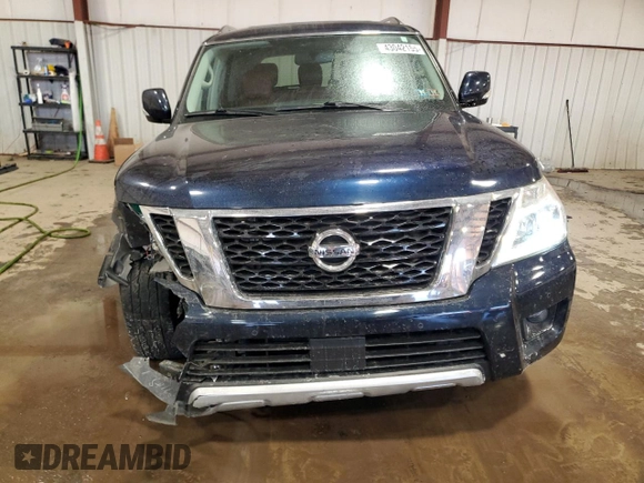 2018 Nissan Armada SV with VIN JN8AY2NC3J9551374, listed as a Copart auction lot 43042155 with 102,472 mi miles and Salvage Title. Bid and sale history available at carsss.com. Image 5.