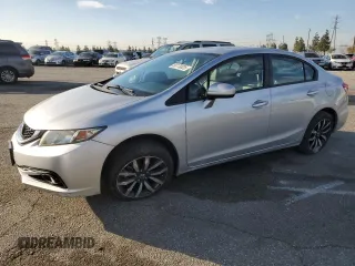 2014 Honda Civic Sedan EX-L with VIN 19XFB2F92EE242101, listed as a Copart auction lot 50170025 with 59,023 mi miles and Salvage Title. Bid and sale history available at carsss.com. Image 1.