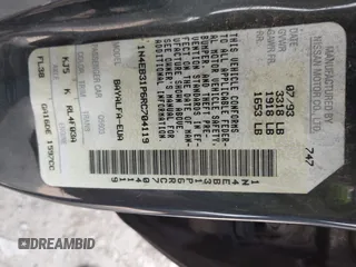 1994 Nissan Sentra with VIN 1N4EB31P6RC704119, listed as a IAAI auction lot 42479000 with 49,512 mi miles and . Bid and sale history available at DreamBid. Image 9.