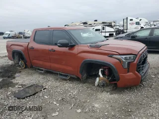 2024 Toyota Tundra TRD Pro Hybrid with VIN 5TFPC5DB6RX076616, listed as a Copart auction lot 43985855 with 7,273 mi miles and Salvage title. Bid and sale history available at DreamBid. Image 4.