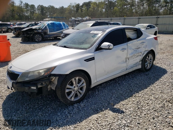 2013 Kia Optima EX with VIN 5XXGN4A72DG139344, listed as a Copart auction lot 50970565 with 218,459 mi miles and Salvage Title. Bid and sale history available at carsss.com. Image 1.