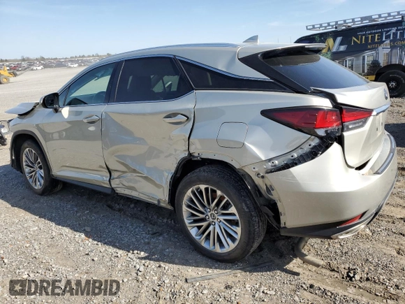 2021 Lexus RX 350 with VIN 2T2JZMDA3MC275549, listed as a Copart auction lot 52132665 with 71,445 mi miles and Salvage Title. Bid and sale history available at DreamBid. Image 2.