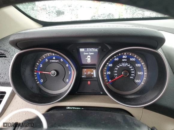 2014 Hyundai Elantra GT with VIN KMHD35LH5EU211892, listed as a Copart auction lot 44451145 with 51,676 mi miles and Salvage Title. Bid and sale history available at carsss.com. Image 9.