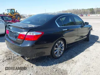 2014 Honda Accord Sport with VIN 1HGCR2F59EA181474, listed as a IAAI auction lot 41872579 with 124,252 mi miles and . Bid and sale history available at carsss.com. Image 4.