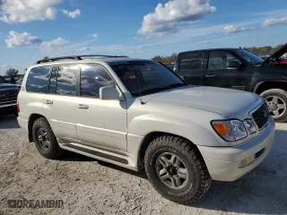 2001 Lexus LX 470 with VIN JTJHT00W413510279, listed as a Copart auction lot 75103974 with 0 mi miles and Non Repairable. Bid and sale history available at carsss.com. Image 4.