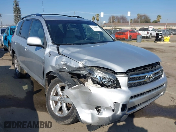 2007 Toyota RAV4 Limited with VIN JTMBK31V475020697, listed as a IAAI auction lot 41403464 with 221,299 mi miles. Bid and sale history available at carsss.com. Image 1.